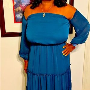 Dusty Teal Maxi Dress